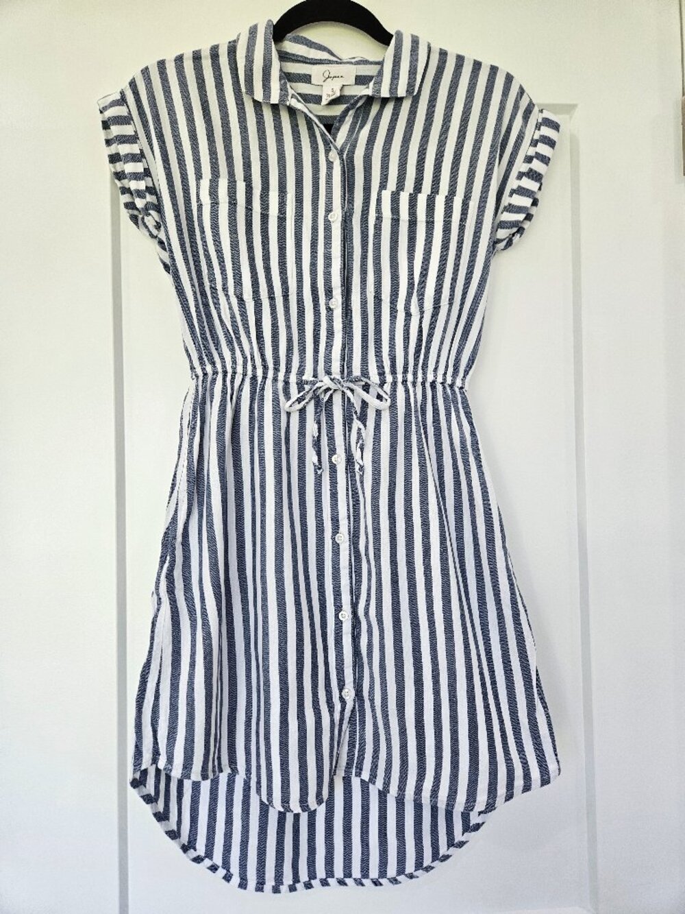 Blue White stripe dress